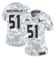 Women Houston Texans 51 Will Anderson Jr 2024 F U S E Arctic Camo Salute To Service Limited Stitched Football Jersey Women Houston Texans 51 Will Anderson Jr 2024 F U S E Arctic Camo Salute To Service Limited Stitched Football Jersey