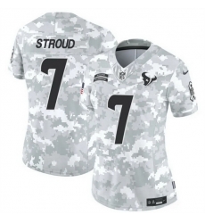 Women Houston Texans 7 C J Stroud 2024 F U S E Arctic Camo Salute To Service Limited Stitched Football Jersey Women Houston Texans 7 C J Stroud 2024 F U S E Arctic Camo Salute To Service Limited Stitched Football Jersey