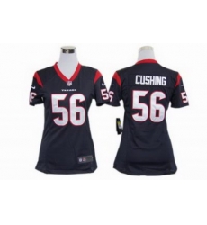 Women Nike Houston Texans #56 Brian Cushing Blue Jerseys Women Nike Houston Texans #56 Brian Cushing Blue Jerseys
