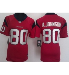 Women Nike Houston Texans #80 Andre Johnson Red NFL Jerseys Women Nike Houston Texans #80 Andre Johnson Red NFL Jerseys