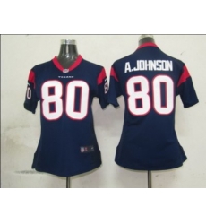 Women Nike NFL Houston Texans 80 Johnson Game Jersey Women Nike NFL Houston Texans 80 Johnson Game Jersey