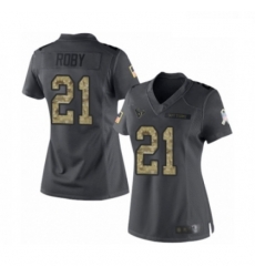 Womens Houston Texans 21 Bradley Roby Limited Black 2016 Salute to Service Football Jersey Womens Houston Texans 21 Bradley Roby Limited Black 2016 Salute to Service Football Jersey