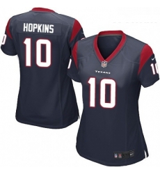 Womens Nike Houston Texans 10 DeAndre Hopkins Game Navy Blue Team Color NFL Jersey Womens Nike Houston Texans 10 DeAndre Hopkins Game Navy Blue Team Color NFL Jersey