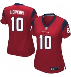 Womens Nike Houston Texans 10 DeAndre Hopkins Game White NFL Jersey Womens Nike Houston Texans 10 DeAndre Hopkins Game White NFL Jersey