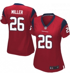 Womens Nike Houston Texans 26 Lamar Miller Game Red Alternate NFL Jersey Womens Nike Houston Texans 26 Lamar Miller Game Red Alternate NFL Jersey