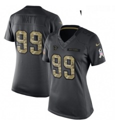 Womens Nike Houston Texans 99 JJ Watt Limited Black 2016 Salute to Service NFL Jersey Womens Nike Houston Texans 99 JJ Watt Limited Black 2016 Salute to Service NFL Jersey