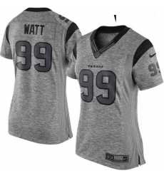 Womens Nike Houston Texans 99 JJ Watt Limited Gray Gridiron NFL Jersey Womens Nike Houston Texans 99 JJ Watt Limited Gray Gridiron NFL Jersey
