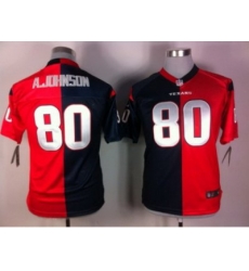 Nike Youth Houston Texans #80 Andre Johnson Blue-Red Jerseys(Split Elite) Nike Youth Houston Texans #80 Andre Johnson Blue-Red Jerseys(Split Elite)