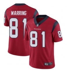 Texans 81 Kahale Warring Red Alternate Youth Stitched Football Vapor Untouchable Limited Jersey Texans 81 Kahale Warring Red Alternate Youth Stitched Football Vapor Untouchable Limited Jersey