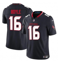 Youth Houston Texans 16 Tim Boyle Navy 2024 F U S E Vapor Untouchable Limited Stitched Football Jersey Youth Houston Texans 16 Tim Boyle Navy 2024 F U S E Vapor Untouchable Limited Stitched Football Jersey
