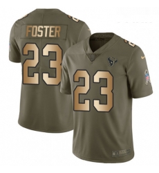 Youth Nike Houston Texans 23 Arian Foster Limited OliveGold 2017 Salute to Service NFL Jersey Youth Nike Houston Texans 23 Arian Foster Limited OliveGold 2017 Salute to Service NFL Jersey