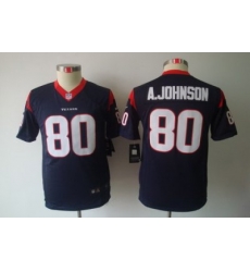 Youth Nike Houston Texans #80 Andre Johnson Blue Color Limited Jerseys Youth Nike Houston Texans #80 Andre Johnson Blue Color Limited Jerseys