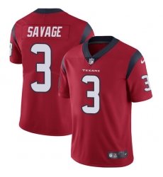 Youth Nike Texans #3 Tom Savage Red Alternate Stitched NFL Vapor Untouchable Limited Jersey Youth Nike Texans #3 Tom Savage Red Alternate Stitched NFL Vapor Untouchable Limited Jersey
