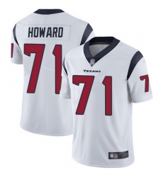 Youth Texans 71 Tytus Howard White Stitched Football Vapor Untouchable Limited Jersey Youth Texans 71 Tytus Howard White Stitched Football Vapor Untouchable Limited Jersey