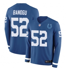 Colts 52 Ben Banogu Royal Blue Team Color Men Stitched Football Limited Therma Long Sleeve Jersey Colts 52 Ben Banogu Royal Blue Team Color Men Stitched Football Limited Therma Long Sleeve Jersey