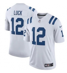 Indianapolis Colts 12 Andrew Luck Men Nike White Vapor Limited Team Jersey Indianapolis Colts 12 Andrew Luck Men Nike White Vapor Limited Team Jersey