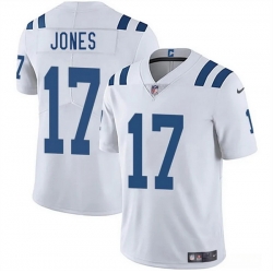 Men Indianapolis Colts 17 Daniel Jones White 2025 Vapor Limited Stitched Football Jersey