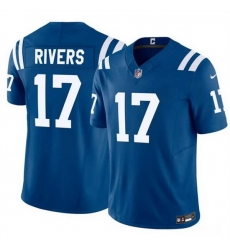 Men Indianapolis Colts 17 Philip Rivers Blue 2025 F U S E Vapor Limited Stitched Football Jersey Men Indianapolis Colts 17 Philip Rivers Blue 2025 F U S E Vapor Limited Stitched Football Jersey