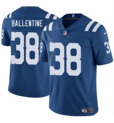 Men Indianapolis Colts 38 Corey Ballentine Blue 2025 Vapor Limited Stitched Football Jersey Men Indianapolis Colts 38 Corey Ballentine Blue 2025 Vapor Limited Stitched Football Jersey