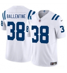 Men Indianapolis Colts 38 Corey Ballentine White 2025 F U S E Vapor Limited Stitched Football Jersey Men Indianapolis Colts 38 Corey Ballentine White 2025 F U S E Vapor Limited Stitched Football Jersey