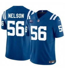 Men Indianapolis Colts 56 Quenton Nelson Blue 2024 F U S E With 4 Star C Patch Vapor Limited Stitched Football Jersey Men Indianapolis Colts 56 Quenton Nelson Blue 2024 F U S E With 4 Star C Patch Vapor Limited Stitched Football Jersey