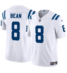 Men Indianapolis Colts 8 Jason Bean White 2024 F U S E Vapor Limited Stitched Football Jersey Men Indianapolis Colts 8 Jason Bean White 2024 F U S E Vapor Limited Stitched Football Jersey