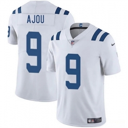 Men Indianapolis Colts 9 Ajou Ajou White 2025 Vapor Limited Stitched Football Jersey