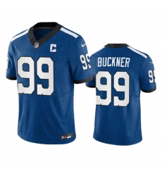 Men Indianapolis Colts 99 DeForest Buckner Royal 2023 F U S E Indiana Nights Limited Stitched Football Jersey Men Indianapolis Colts 99 DeForest Buckner Royal 2023 F U S E Indiana Nights Limited Stitched Football Jersey