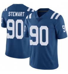 Men Indianapolis Colts Grover Stewart 90 Blue Vapor Sitched NFL Limited Jersey Men Indianapolis Colts Grover Stewart 90 Blue Vapor Sitched NFL Limited Jersey