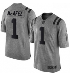 Men Nike Indianapolis Colts 1 Pat McAfee Limited Gray Gridiron NFL Jersey Men Nike Indianapolis Colts 1 Pat McAfee Limited Gray Gridiron NFL Jersey