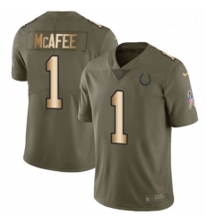 Men Nike Indianapolis Colts 1 Pat McAfee Limited OliveGold 2017 Salute to Service NFL Jersey Men Nike Indianapolis Colts 1 Pat McAfee Limited OliveGold 2017 Salute to Service NFL Jersey
