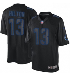 Men Nike Indianapolis Colts 13 TY Hilton Limited Black Impact NFL Jersey Men Nike Indianapolis Colts 13 TY Hilton Limited Black Impact NFL Jersey