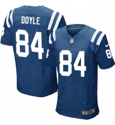 Men Nike Indianapolis Colts 84 Jack Doyle Elite Royal Blue Team Color NFL Jersey Men Nike Indianapolis Colts 84 Jack Doyle Elite Royal Blue Team Color NFL Jersey