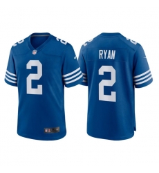 Men's Indianapolis Colts #2 Matt Ryan Blue Stitched Football Jersey Men's Indianapolis Colts #2 Matt Ryan Blue Stitched Football Jersey