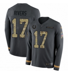 Nike Colts 17 Philip Rivers Anthracite Salute to Service Men Stitched NFL Limited Therma Long Sleeve Jersey Nike Colts 17 Philip Rivers Anthracite Salute to Service Men Stitched NFL Limited Therma Long Sleeve Jersey