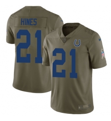 Nike Colts #21 Nyheim Hines Olive Mens Stitched NFL Limited 2017 Salute To Service Jersey Nike Colts #21 Nyheim Hines Olive Mens Stitched NFL Limited 2017 Salute To Service Jersey