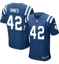 Nike Colts #42 Nyheim Hines Royal Blue Team Color Mens Stitched NFL Elite Jersey Nike Colts #42 Nyheim Hines Royal Blue Team Color Mens Stitched NFL Elite Jersey