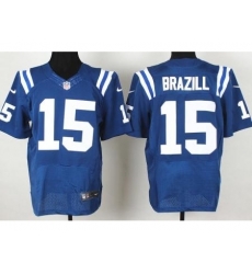 Nike Indianapolis Colts 15 LaVon Brazill Blue Elite NFL Jersey Nike Indianapolis Colts 15 LaVon Brazill Blue Elite NFL Jersey