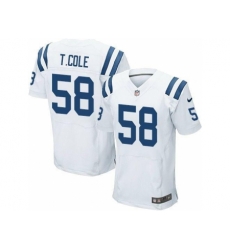 Nike Indianapolis Colts 58 Trent Cole White Elite NFL Jersey Nike Indianapolis Colts 58 Trent Cole White Elite NFL Jersey