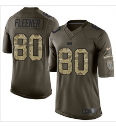 Nike Indianapolis Colts #80 Coby Fleener Green Men 27s Stitched NFL Limited Salute to Service Jersey Nike Indianapolis Colts #80 Coby Fleener Green Men 27s Stitched NFL Limited Salute to Service Jersey