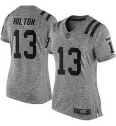 Nike Colts #13 T Y Hilton Gray Womens Stitched NFL Limited Gridiron Gray Jersey Nike Colts #13 T Y Hilton Gray Womens Stitched NFL Limited Gridiron Gray Jersey