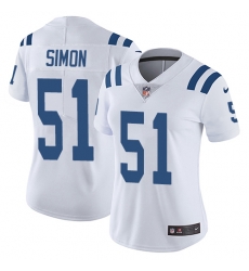 Nike Colts #51 John Simon White Womens Stitched NFL Vapor Untouchable Limited Jersey Nike Colts #51 John Simon White Womens Stitched NFL Vapor Untouchable Limited Jersey