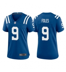 Women Indianapolis Colts 9 Nick Foles Royal Stitched Game Jersey Women Indianapolis Colts 9 Nick Foles Royal Stitched Game Jersey