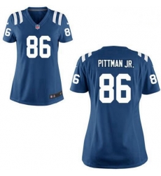 Women Nike Colts 86 Michael Pittman Jr. Blue Vapor Limited Stitched NFL Jersey Women Nike Colts 86 Michael Pittman Jr. Blue Vapor Limited Stitched NFL Jersey