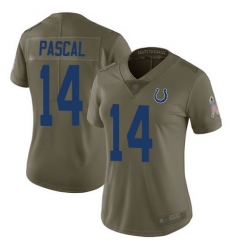 Women Zach Pascal Limited Jersey 14 Football Indianapolis Colts Olive 2017 Salu Women Zach Pascal Limited Jersey 14 Football Indianapolis Colts Olive 2017 Salu