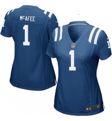 Womens Nike Indianapolis Colts 1 Pat McAfee Game Royal Blue Team Color NFL Jersey Womens Nike Indianapolis Colts 1 Pat McAfee Game Royal Blue Team Color NFL Jersey