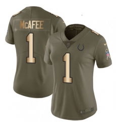 Womens Nike Indianapolis Colts 1 Pat McAfee Limited OliveGold 2017 Salute to Service NFL Jersey Womens Nike Indianapolis Colts 1 Pat McAfee Limited OliveGold 2017 Salute to Service NFL Jersey