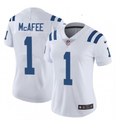 Womens Nike Indianapolis Colts 1 Pat McAfee White Vapor Untouchable Limited Player NFL Jersey Womens Nike Indianapolis Colts 1 Pat McAfee White Vapor Untouchable Limited Player NFL Jersey