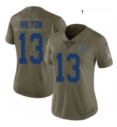 Womens Nike Indianapolis Colts 13 TY Hilton Limited Olive 2017 Salute to Service NFL Jersey Womens Nike Indianapolis Colts 13 TY Hilton Limited Olive 2017 Salute to Service NFL Jersey