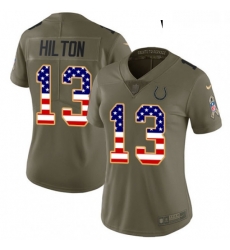 Womens Nike Indianapolis Colts 13 TY Hilton Limited OliveUSA Flag 2017 Salute to Service NFL Jersey Womens Nike Indianapolis Colts 13 TY Hilton Limited OliveUSA Flag 2017 Salute to Service NFL Jersey